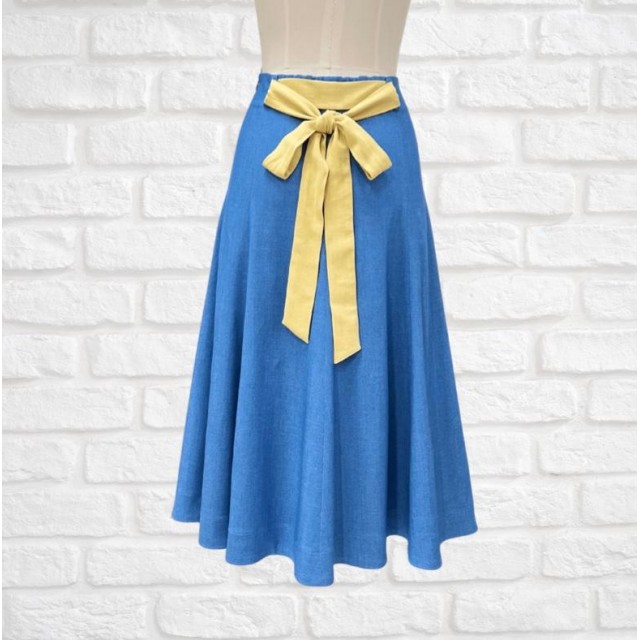 優雅八片裙紙型 (成人:XS~L)