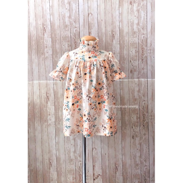 千金小姐立領長版衣紙型 (兒童:90~140) 