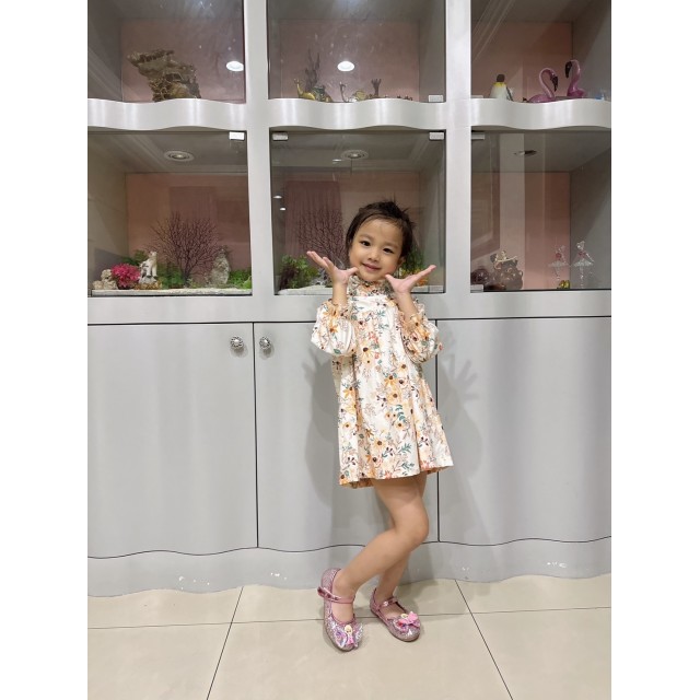 千金小姐立領長版衣紙型 (兒童:90~140) 