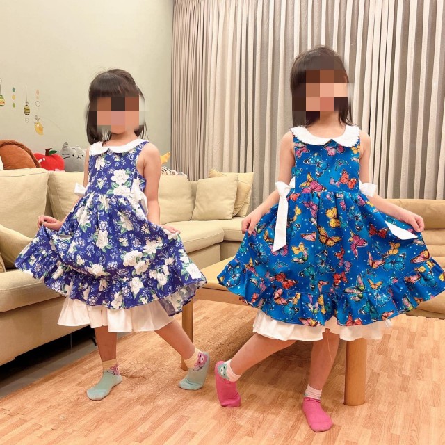 圓領小公主洋裝紙型 (兒童:90~140) 