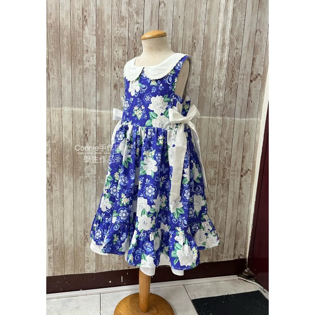 圓領小公主洋裝紙型 (兒童:90~140) 