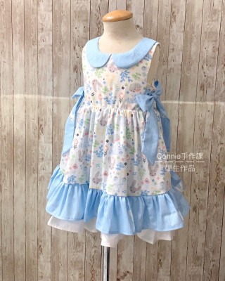 圓領小公主洋裝紙型 (兒童:90~140) 