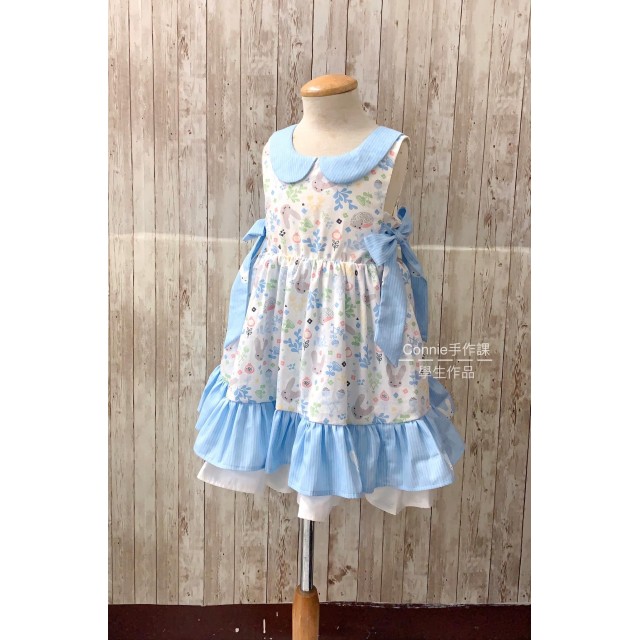 圓領小公主洋裝紙型 (兒童:90~140) 