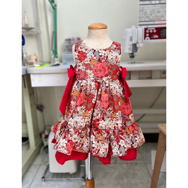 圓領小公主洋裝紙型 (兒童:90~140) 