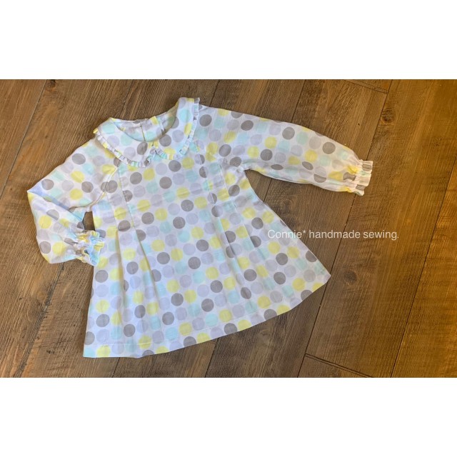 圓領連袖洋裝紙型 (兒童:80~140) 