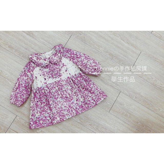 圓領連袖洋裝紙型 (兒童:80~140) 