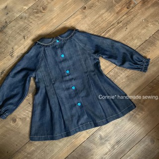 圓領連袖洋裝紙型 (兒童:80~140) 