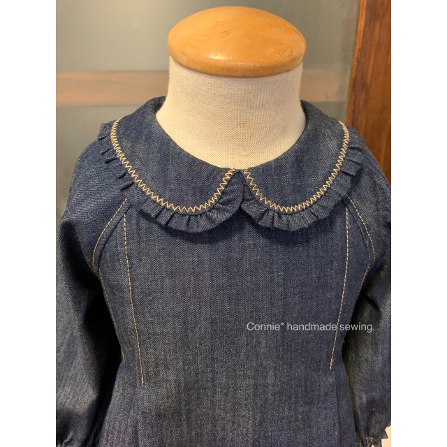 圓領連袖洋裝紙型 (兒童:80~140) 