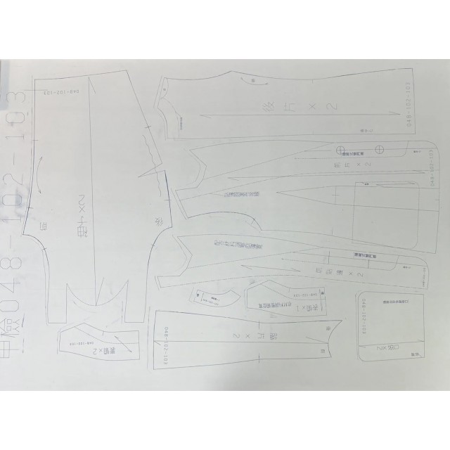 女裝甲級紙型(三款一份)