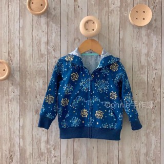 斜袖帽T外套紙型 (兒童:80~140) 