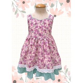 桃心領洋裝紙型 (兒童:90~140) 