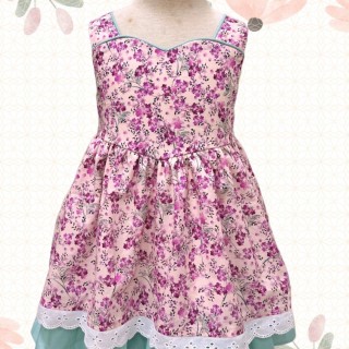 桃心領洋裝紙型 (兒童:90~140) 