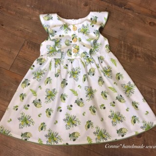 蝴蝶結領及荷葉洋裝紙型(一版二款) (兒童:100~140) 