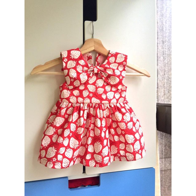 蝴蝶領套裝紙型 (兒童:70~90) 