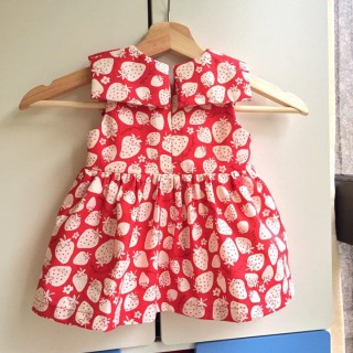 蝴蝶領套裝紙型 (兒童:70~90) 