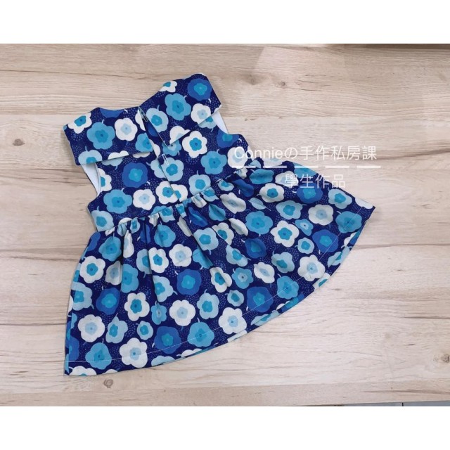 蝴蝶領套裝紙型 (兒童:70~90) 