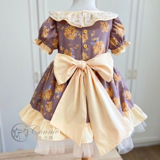 貴族典雅公主裙紙型 (兒童:100~140) 