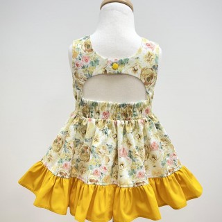 露背洋裝 (兒童:80~150) 