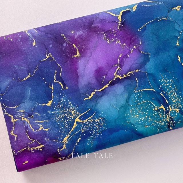 美國品牌燙金布 點金石-藍紫金 現貨布