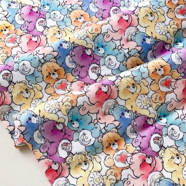 加拿大品牌 滿版彩虹熊版權布現貨布