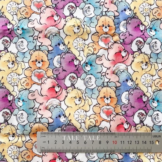 加拿大品牌 滿版彩虹熊版權布現貨布